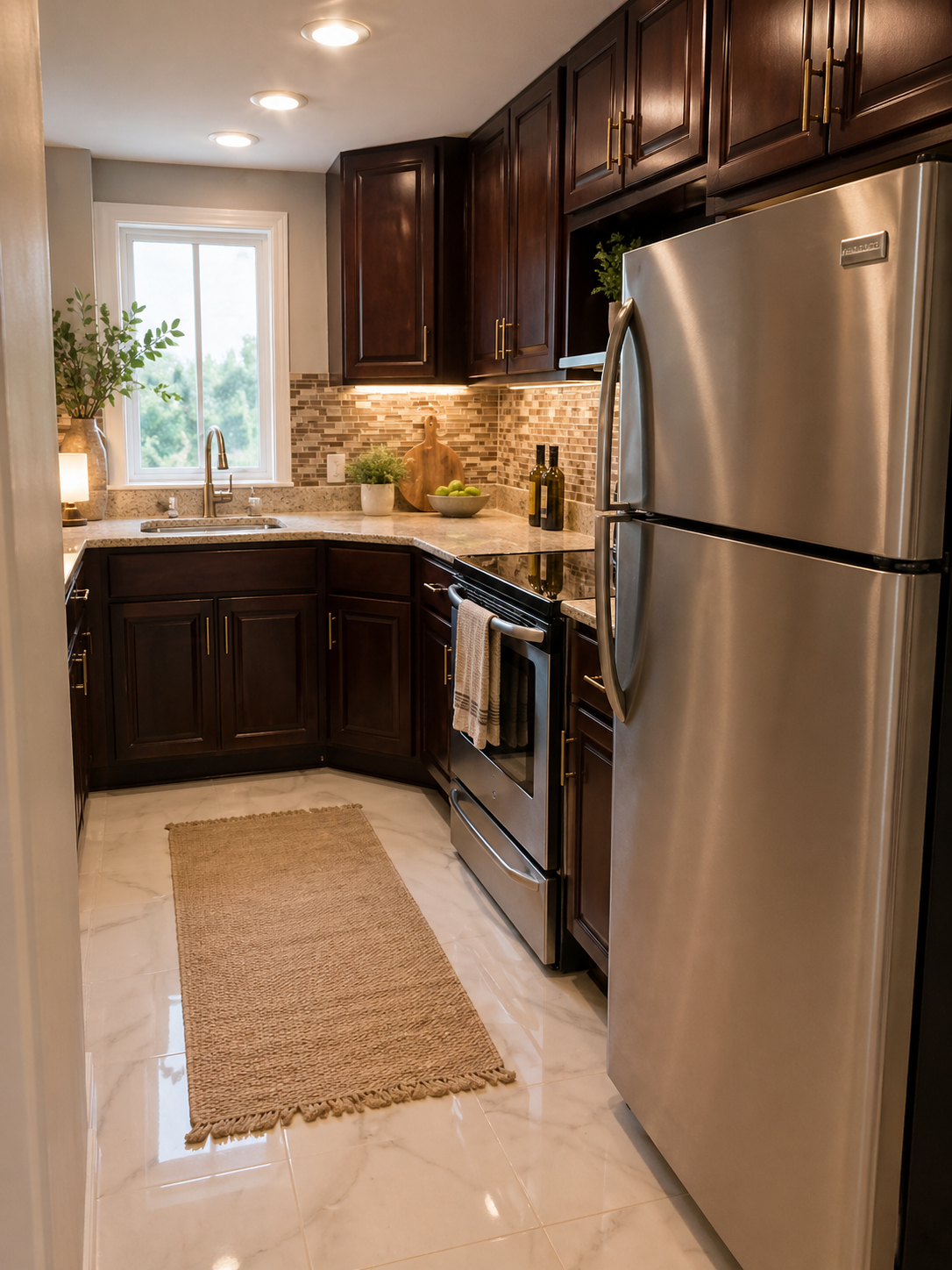 Kitchen at Premium Apartments